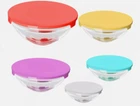 Cheffinger Glas Frischhalte Set 5-teilig mit Deckel Servier u Salatschüsseln