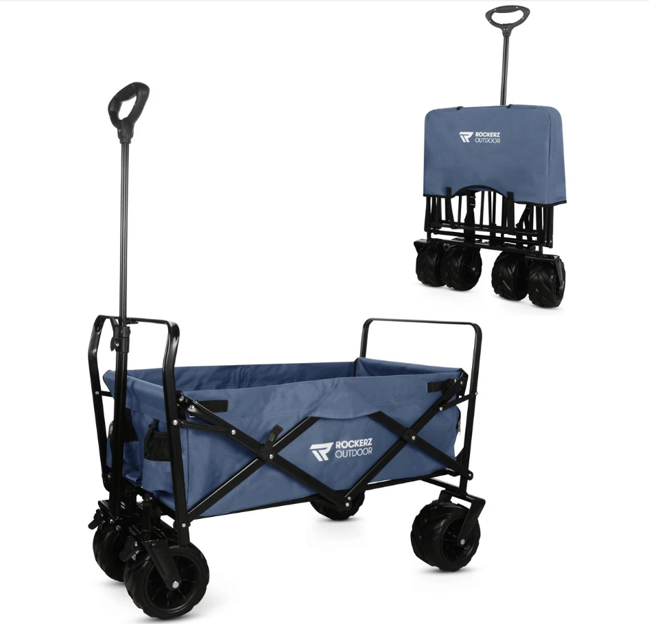 Rockerz Faltbarer Bollerwagen Handwagen Transportwagen NEU