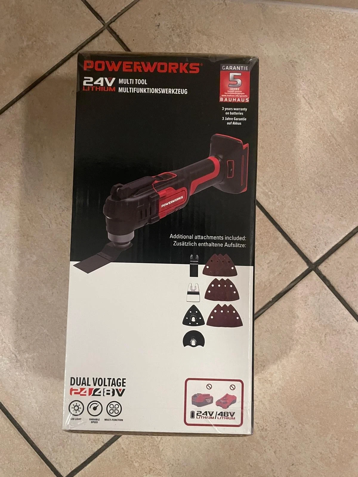 Powerworks Akku-Multitool P24MT 24V Multifunktionswerkzeug ohne Akku NEU OVP